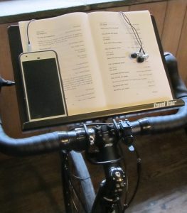 Book Stand on Bike Trainer