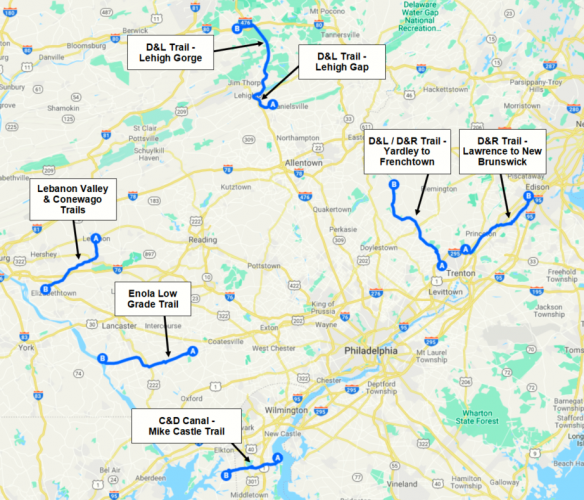 philadelphia tour freedom trail map